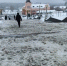В Брянске лестница бульвара Гагарина стала труднопроходимой из-за снежной каши - Телеканал Городской