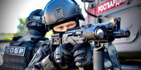 Брянские росгвардейцы из СОБРа сбили украинский беспилотник - Ракурс 32