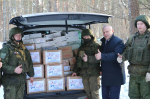 Валентин Суббот передал защитникам границы около тонны гуманитарной помощи