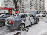 Легковушка загорелась накануне в Брянске