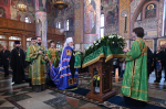 В праздник Входа Господня в Иерусалим митрополит Александр совершил Божественную литургию в Брянском кафедральном соборе