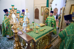 В день 35-летия прославления праведного Иоанна Кронштадтского совершено праздничное богослужение в Иоанно-Кронштадтском храме города Брянска