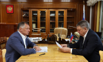 Рабочая встреча Заместителя Председателя Правительства РФ Марата Хуснуллина с Губернатором Брянской области Александром Богомазом
