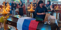 Климовчане прощаются погибшим в СВО Виктором Беляевым - Брянская улица