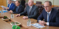 Рабочая встреча Губернатора Брянской области с гендиректором ООО «Газпром трансгаз Москва» - Администрация области