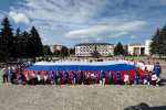 В Карачеве прошла патриотическая акция к Дню Государственного флага Российской Федерации