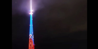 Телебашня в Брянске окрасилась в цвета российского флага - БрянскToday.Ru