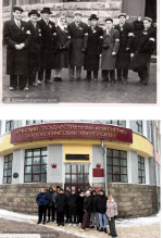 Фото из архива и сегодняшний день БГИТУ