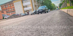 На улице Советской в Брянке уложен выравнивающий слой