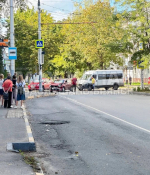 Маршрутка протаранила легковушку в Володарском районе Брянска