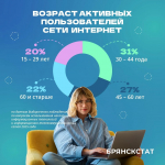 В Брянской области высокий уровень проникновения интернета