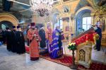 В день памяти священномученика протодиакона Серафима Василенко митрополит Александр совершил Литургию в Воскресенского храме города Брянска