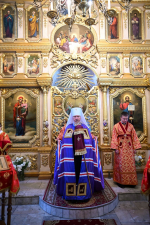 В день памяти священномученика протодиакона Серафима Василенко митрополит Александр совершил Литургию в Воскресенского храме города Брянска