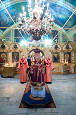 В день памяти священномученика протодиакона Серафима Василенко митрополит Александр совершил Литургию в Воскресенского храме города Брянска