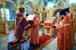 В день памяти священномученика протодиакона Серафима Василенко митрополит Александр совершил Литургию в Воскресенского храме города Брянска