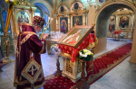 В день памяти священномученика протодиакона Серафима Василенко митрополит Александр совершил Литургию в Воскресенского храме города Брянска