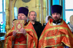 В день памяти священномученика протодиакона Серафима Василенко митрополит Александр совершил Литургию в Воскресенского храме города Брянска